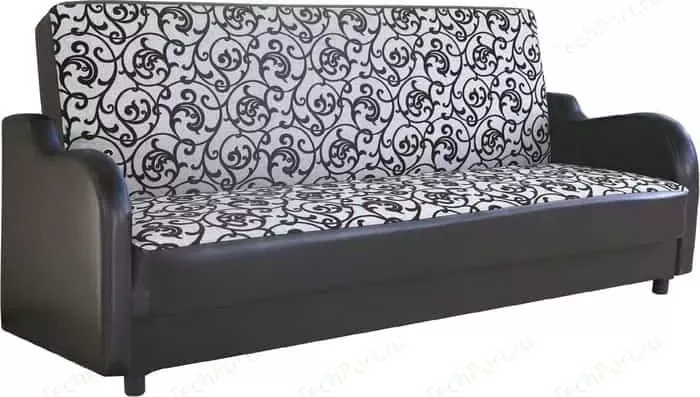 Диван Шарм-Дизайн Классика В 120 шенилл серый узор
