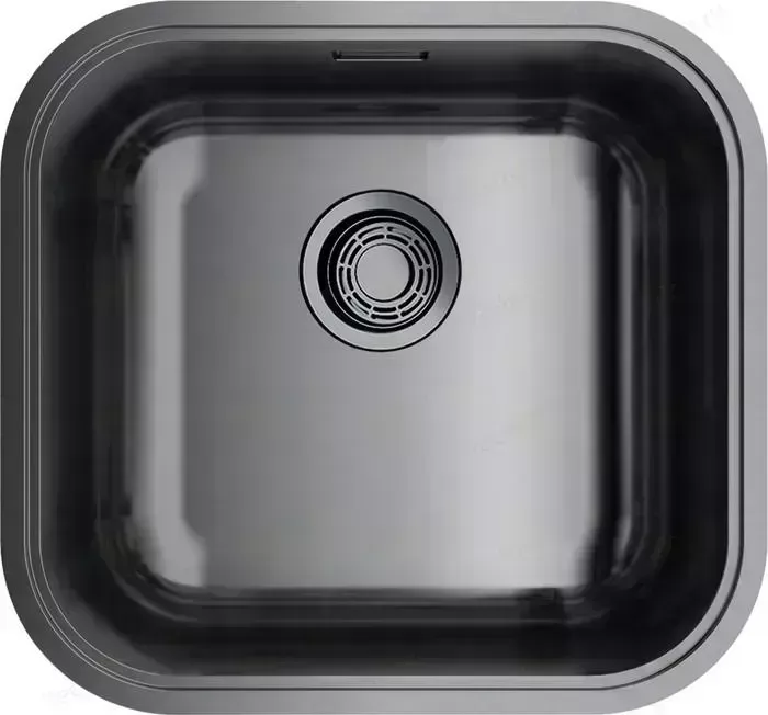 Мойка кухонная OMOIKIRI Omi 44-GM, 415х445, вороненая сталь (4993191)