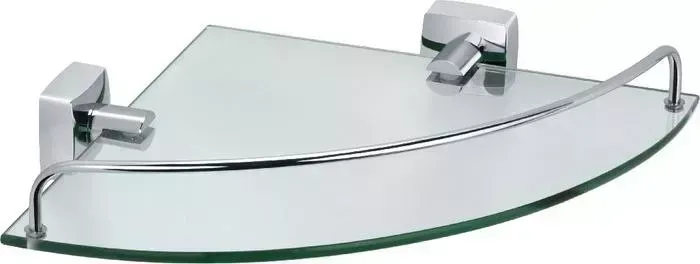 Полка стеклянная Fixsen угловая 25x35x5 Kvadro (FX-61303A)