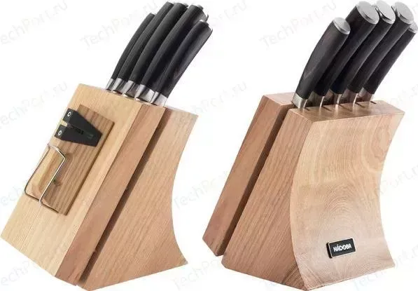 Набор из 5 кухонных ножей и блока для ножей с ножеточкой Nadoba Dana (722515)