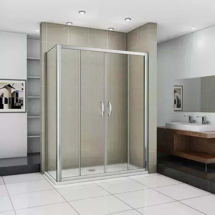 Душевой уголок Good Door Infinity WTW-TD+SP-170-80-G-CH профиль хром, стекло матовое (ИН00038, ИН00042)