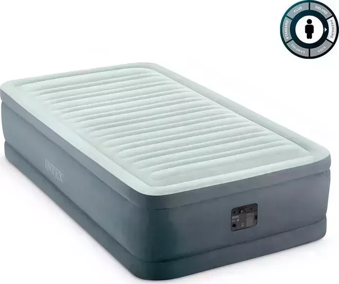 Надувная кровать INTEX Premaire Elevated Airbed 99х191х46 см встроенный насос 220V (64902)