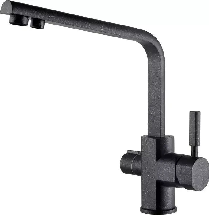 Смеситель для кухни KAISER Decor под фильтр, черный Marble (40144-2)
