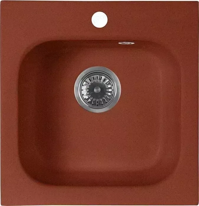 Мойка кухонная AquaGranitEx M-43 430х445 красный марс (M-43 (334))