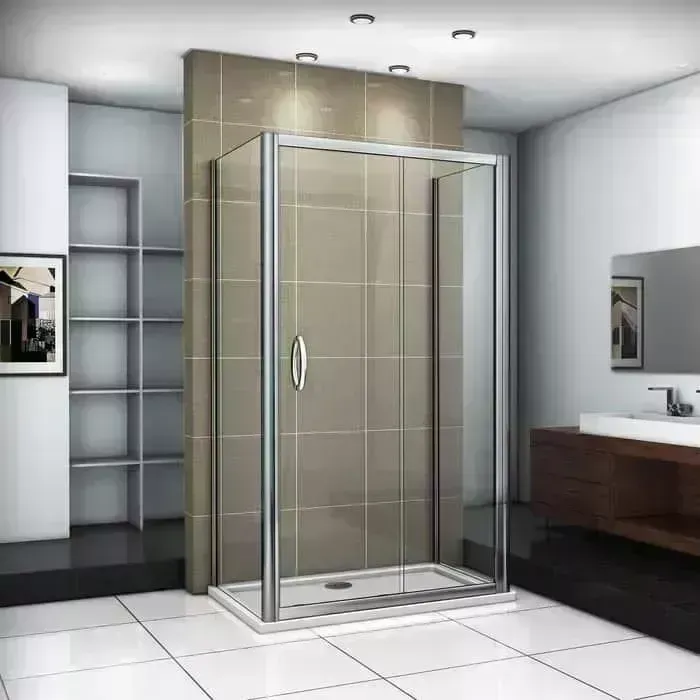 Душевой уголок Good Door Infinity WTW+SP-120-80-G-CH профиль хром, стекло матовое (ИН00027, ИН00042)