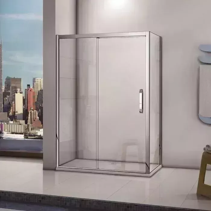 Душевой уголок Good Door Antares WTW+SP-140-80-C-CH профиль хром, стекло прозрачное (АН00004, АН00007)