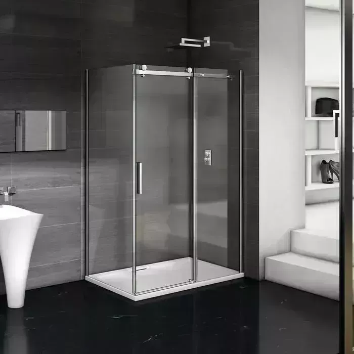 Душевой уголок Good Door Galaxy WTW+SP-130-80-C-CH профиль хром, стекло прозрачное (ГЛ00005, ГЛ00001)