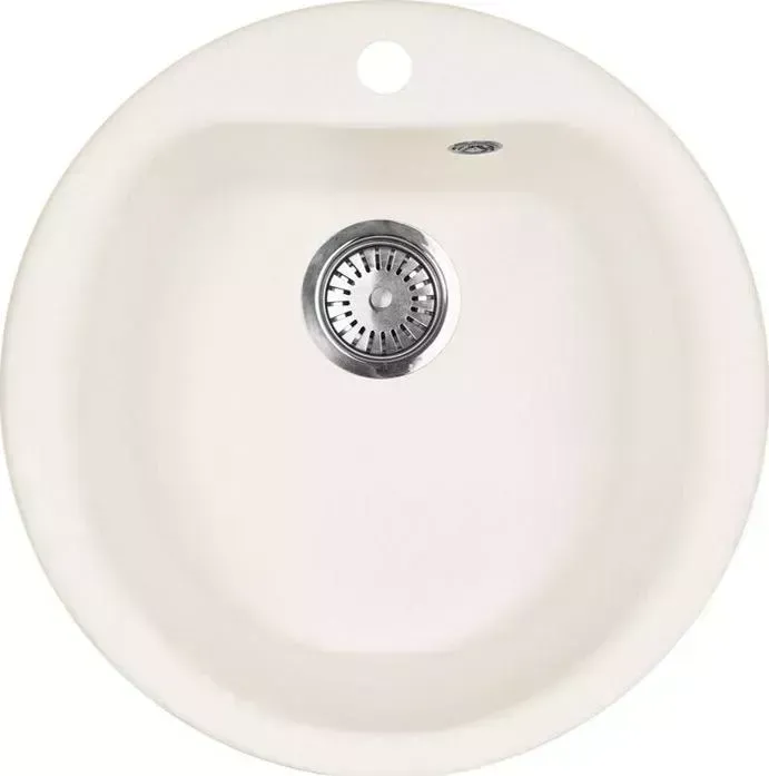 Мойка кухонная AquaGranitEx М-07 495х495 белый (М-07 331)