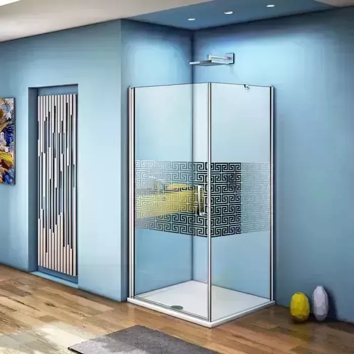 Душевой уголок Good Door Fantasy CR-80-F-CH профиль хром, стекло прозрачное с рисунком (ФА00005)