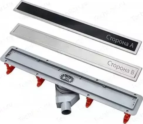 Душевой лоток PESTAN With Black Glass Line 850 мм (13000295)