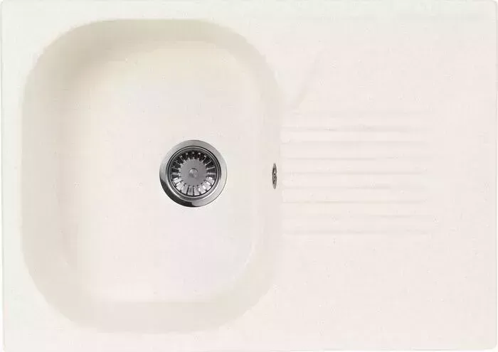 Мойка кухонная AquaGranitEx M-70 700х500 белый (M-70 331)