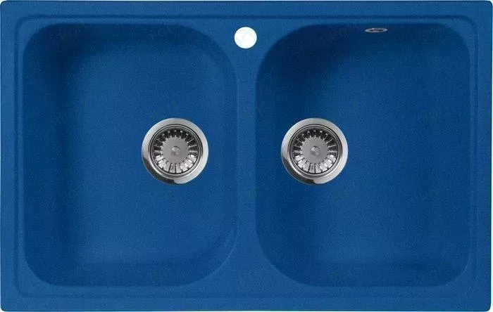 Мойка кухонная AquaGranitEx M-15 785х495 синий (M-15 (323))