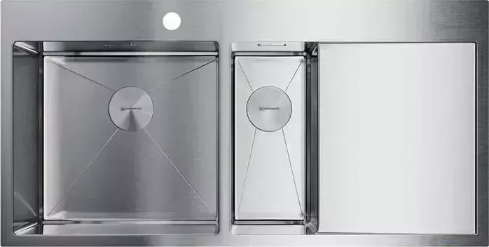 Мойка кухонная OMOIKIRI Akisame 100-2-IN-L, 1000*510, нержавеющая сталь (4973544)