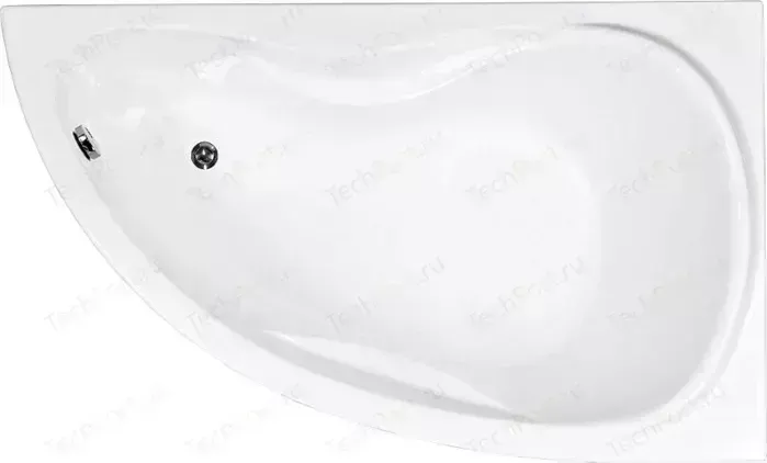 Акриловая ванна AQUANET Maldiva 150x90 R каркас слив-перелив, правая, без гидромассажа (171009)