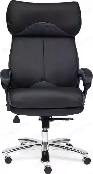 Кресло офисное TetChair GRAND кож/зам/ткань черный/серый 36-6/12
