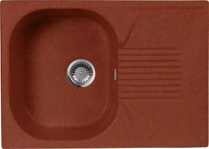 Мойка кухонная AquaGranitEx M-70 700х500 красный марс (M-70 (334))