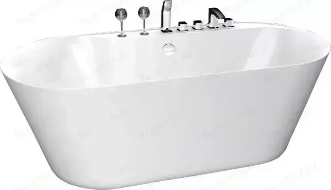 Акриловая ванна BELBANGO 178x84x58 см свободностоящая (BB14)