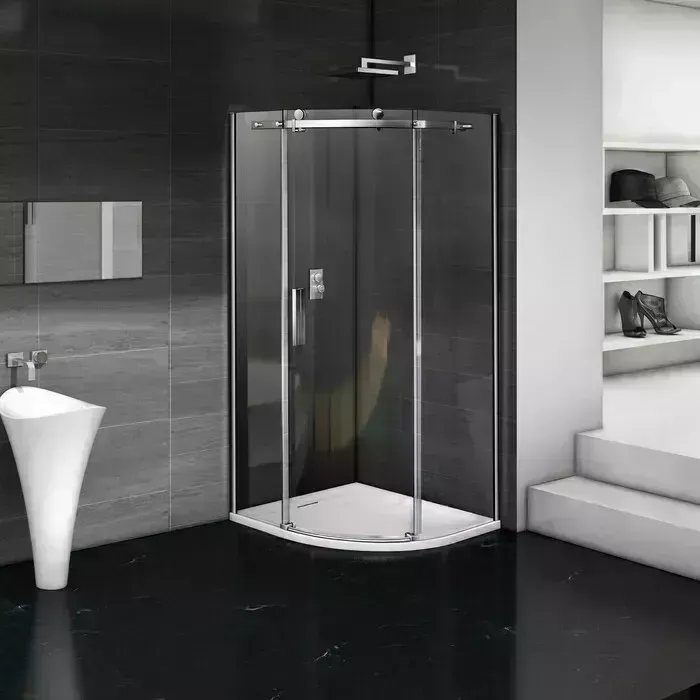Душевой уголок Good Door Galaxy R-90-C-CH профиль хром, стекло прозрачное (ГЛ00006)