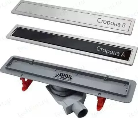 Душевой лоток PESTAN With Black Glass Line 550 мм (13000292)