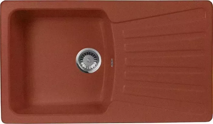 Мойка кухонная AquaGranitEx M-12 850х495 красный марс (M-12 (334))