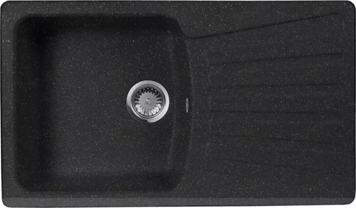 Мойка кухонная AquaGranitEx M-12 850х495 черный (M-12 308)