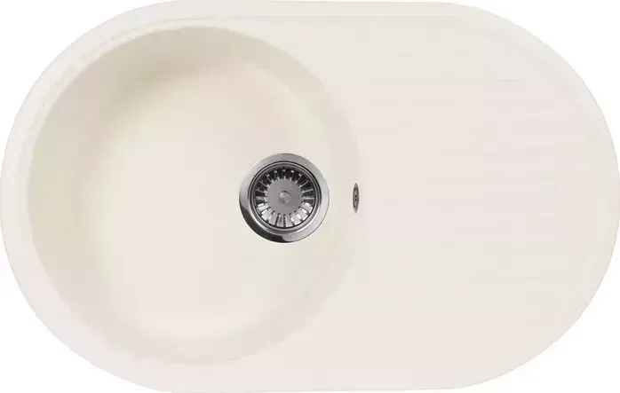 Мойка кухонная AquaGranitEx M-18 730х460 белый (M-18 331)