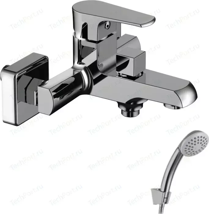 Смеситель для ванны LEMARK Plus factor с коротким изливом с аксессуарами (LM1612C)