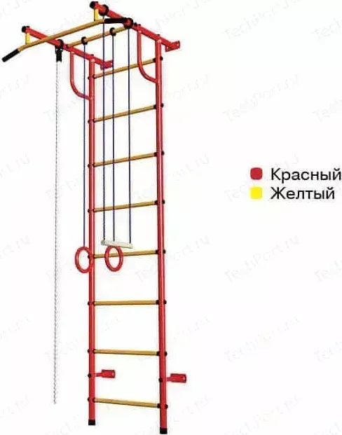 Детский спортивный комплекс ПИОНЕР С2НМ красно/желтый