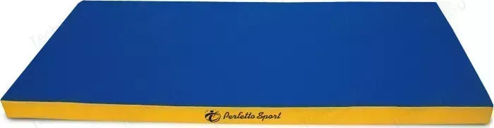 Мат гимнастический PERFETTO SPORT № 9 (100 х 150 х 10) сине- жёлтый