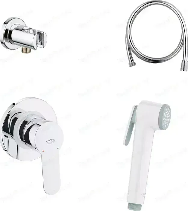 Смеситель для душа Grohe Гигиенический со смесителем BauEdge скрытого монтажа, белый (124897) с BAUEDGE душ