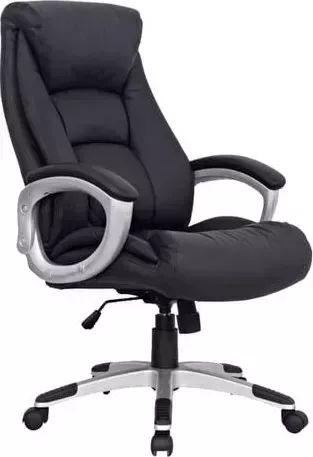 Кресло офисное Brabix Grand EX-500 натуральная кожа черное 530861