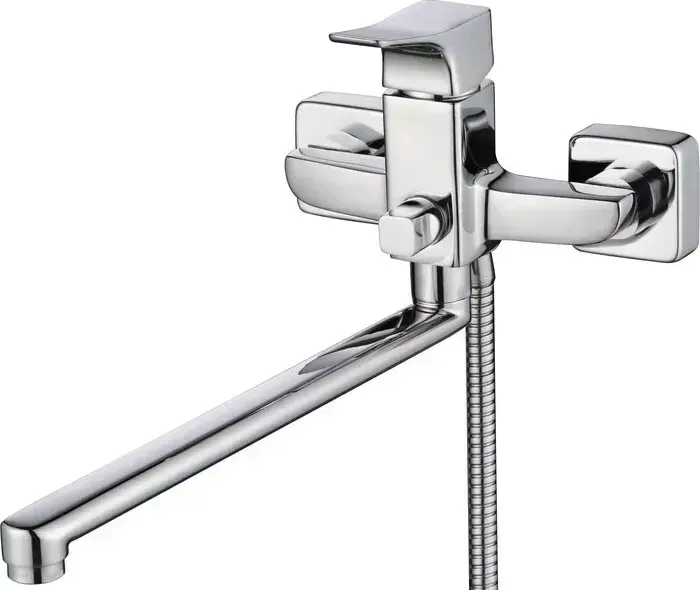 Смеситель для ванны KAISER Clever L-40 cm с душем, хром (76055)