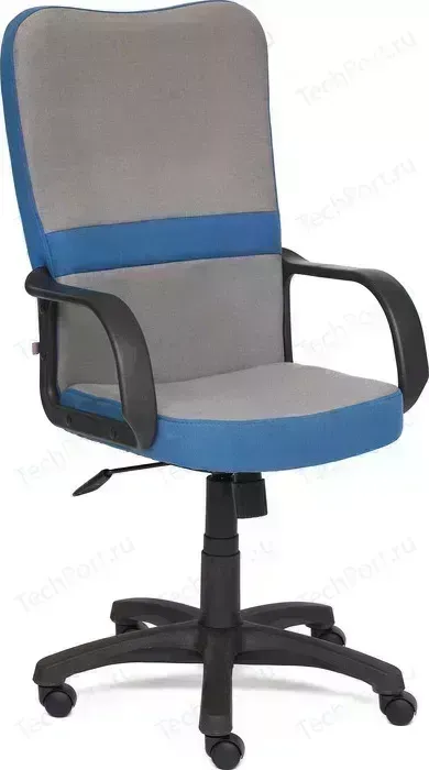Кресло офисное TetChair СН757 ткань серый/синий С27/С24