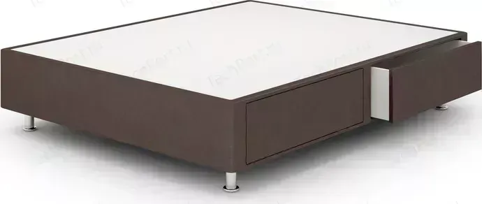 Кроватный бокс LONAX Box Maxi Draiwer (с ящиками 60x60) Эко Кожа (Стандарт) 140x190 коричневый