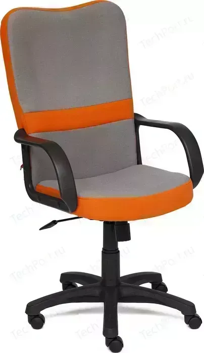 Кресло офисное TetChair СН757 ткань серый/оранжевый С27/С23