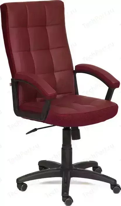 Кресло офисное TetChair TRENDY кожзам/ткань бордо/бордо 36-7/13