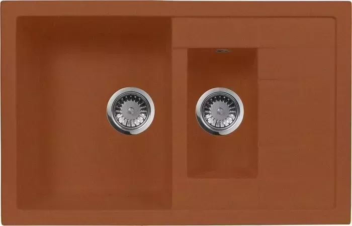 Мойка кухонная AquaGranitEx M-21K 780х500 терракот (M-21K 307)
