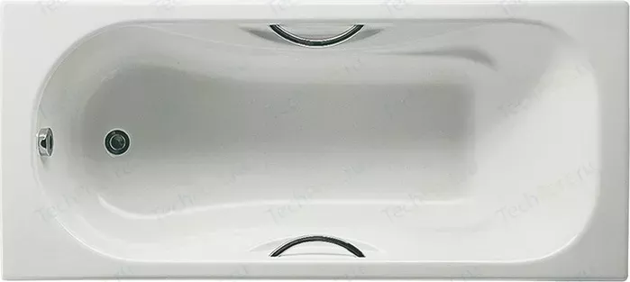 Чугунная ванна ROCA Malibu 160x75 antislip с отверстиями для ручек (A2310G000R)