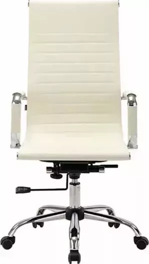 Кресло офисное Brabix Energy EX-509 рециклированная кожа хром бежевое 531166