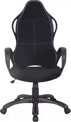Кресло офисное Brabix Force EX-516 ткань черное/вставки синие 531572