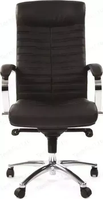 Кресло офисное CHAIRMAN 480 кожа/кз, черный