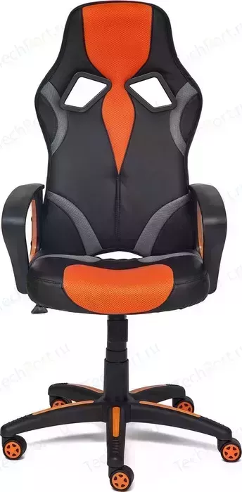 Кресло офисное TetChair RUNNER кож/зам/ткань, черный/оранжевый, 36-6/tw07/tw-12