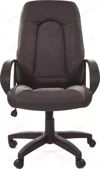 Кресло офисное CHAIRMAN 429 экопремиум черный+ткань 20-23 серая