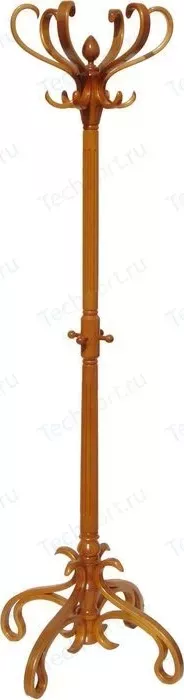 Вешалка Мебелик напольная В 4Н, средне-коричневый