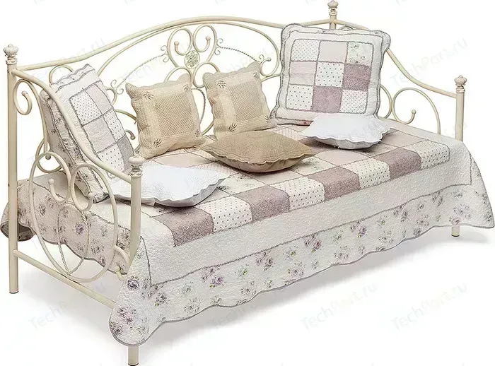 Кровать TetChair металлическая JANE 90x200 античный белый