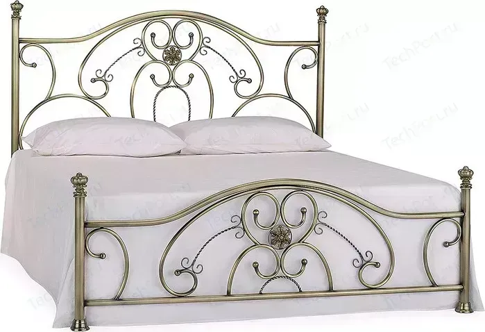 Кровать TetChair металлическая ELIZABETH 160x200 античная медь