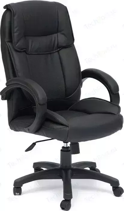 Кресло офисное TetChair OREON кож/зам черный/черный перфорированный 36-6/36-6/06
