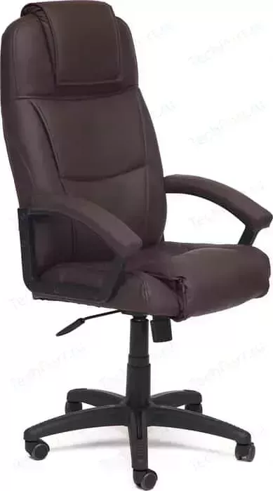 Кресло офисное TetChair BERGAMO кож/зам коричневый 36-36