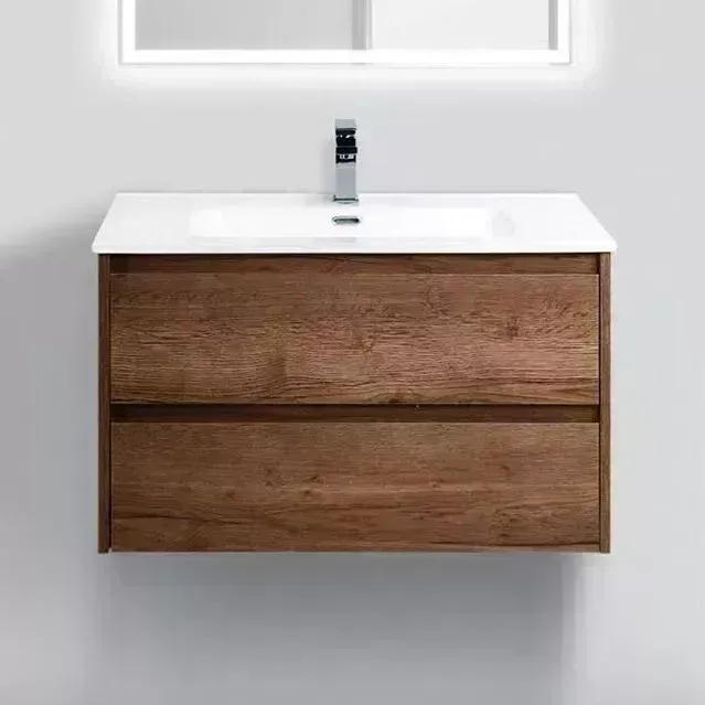 Тумба под раковину BELBANGO Kraft 80 Rovere Tabacco (KRAFT 39-800/390-2C-SO-RT)