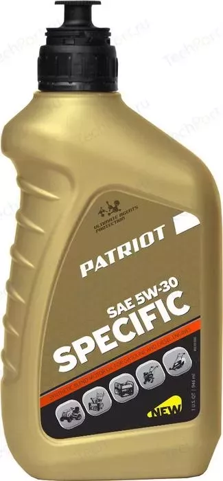 Масло PATRIOT 4-х тактное Specific полусинтетическое 1л (SAE 5W-30)